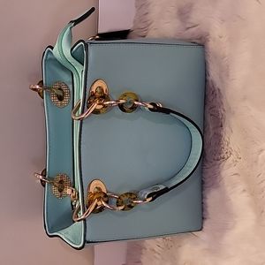 70's themed bag w strap (with gold detailing)